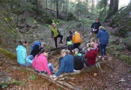 Unser Waldsofa als Jausenpllatz