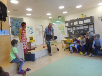 Was zieht ein Clown an? Foto von Ingrid Vordermaier