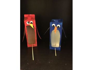 Milchpackungsvogelhäuser