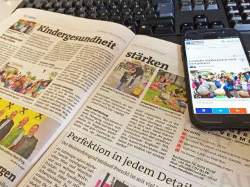 Ob Online oder in der Printausgabe: Das Thema "Gesunder Kindergarten" ist den Bezirksblättern auch im Lokalteil einen umfangreichen Bericht wert. (Foto: AVOS/Manuel Bukovics)