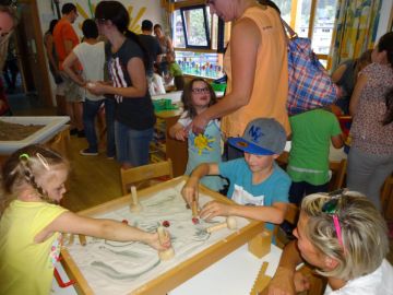 Interessante Erfahrungen mit Sand konnten gemacht werden