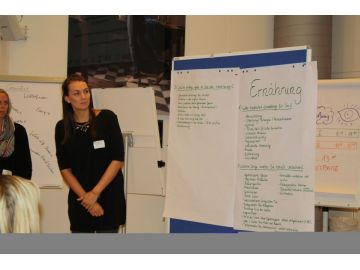 Die Gesundheitsbeauftragten präsentieren; FOTO: Aistleitner