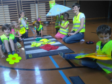 Verkehrserziehung der Schulanfänger im Kindergarten Fusch