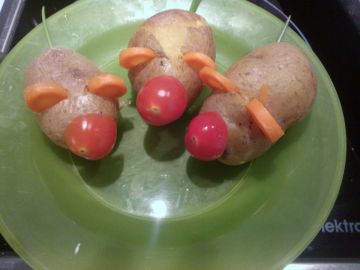 Kindergarten Kleinarl: Rezept für "Kartoffelmäuse"